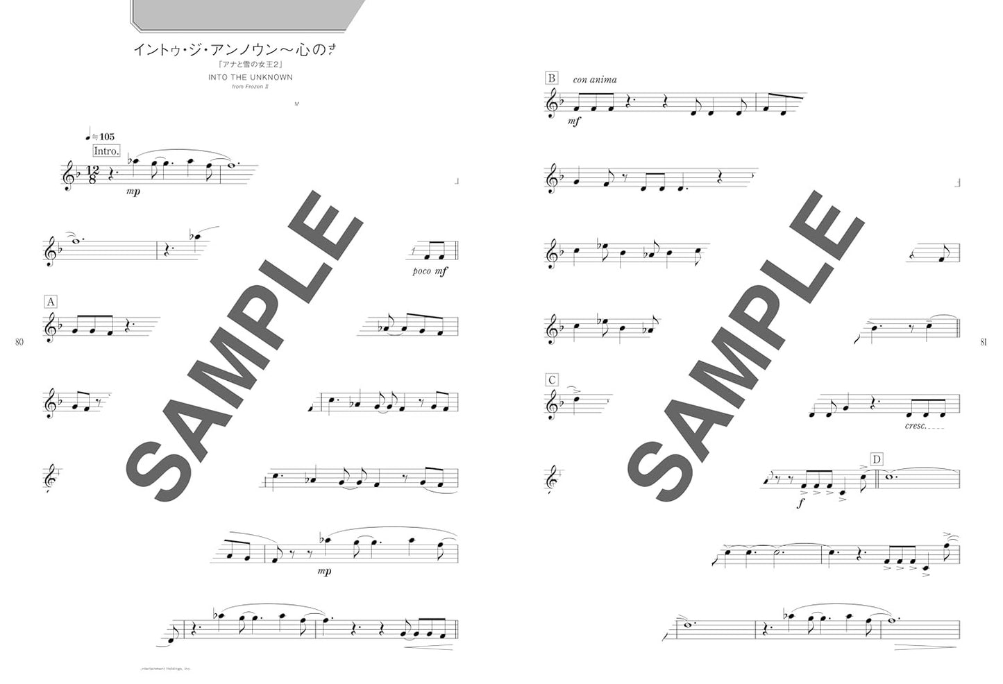 Disney Popular Songs 50 - Clarinet Solo (Upper-Intermediate) - Sheet Music Book