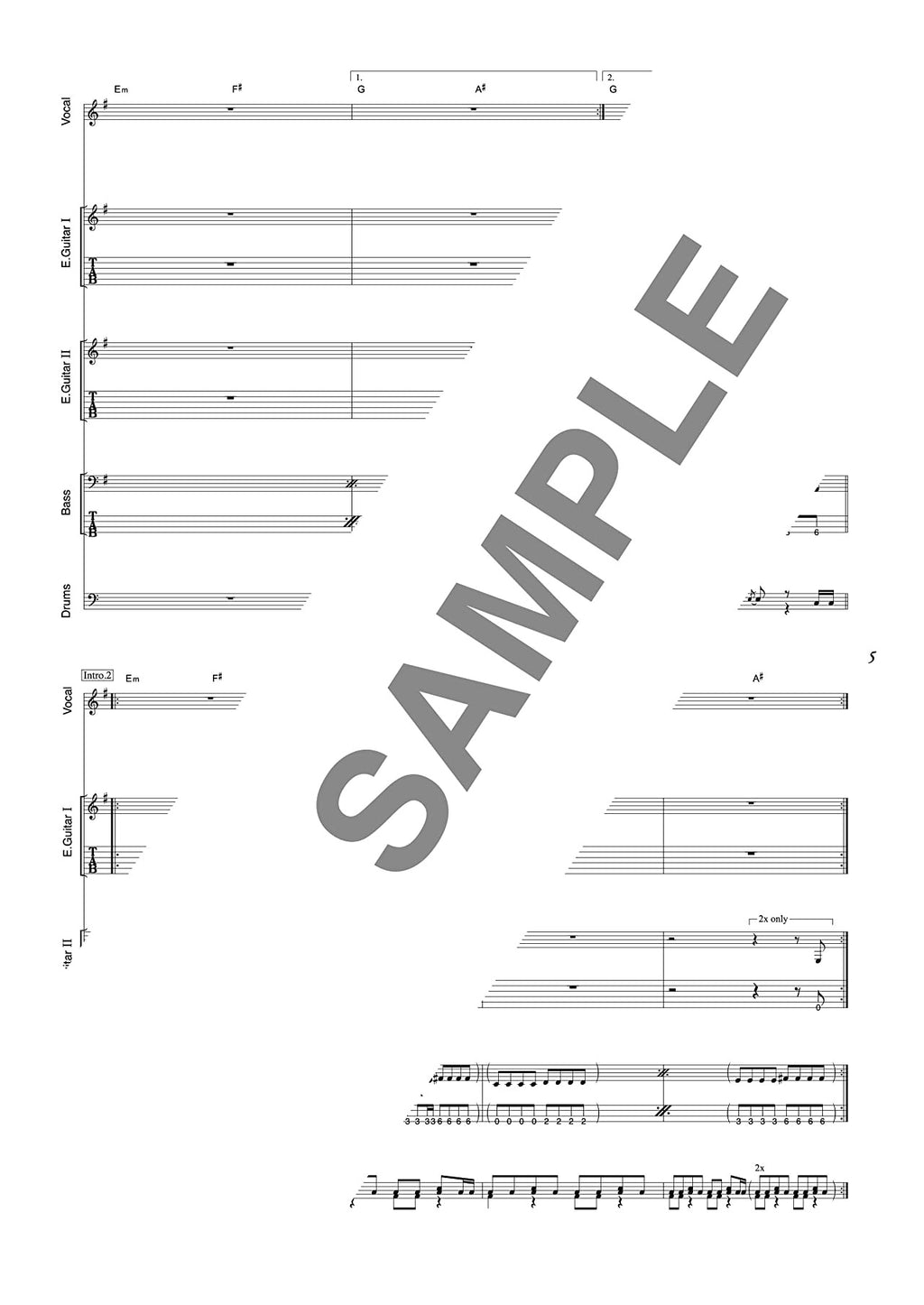 THEME SONG BAND SCORE THE FIRST SLAM DUNK - Sheet Music Book