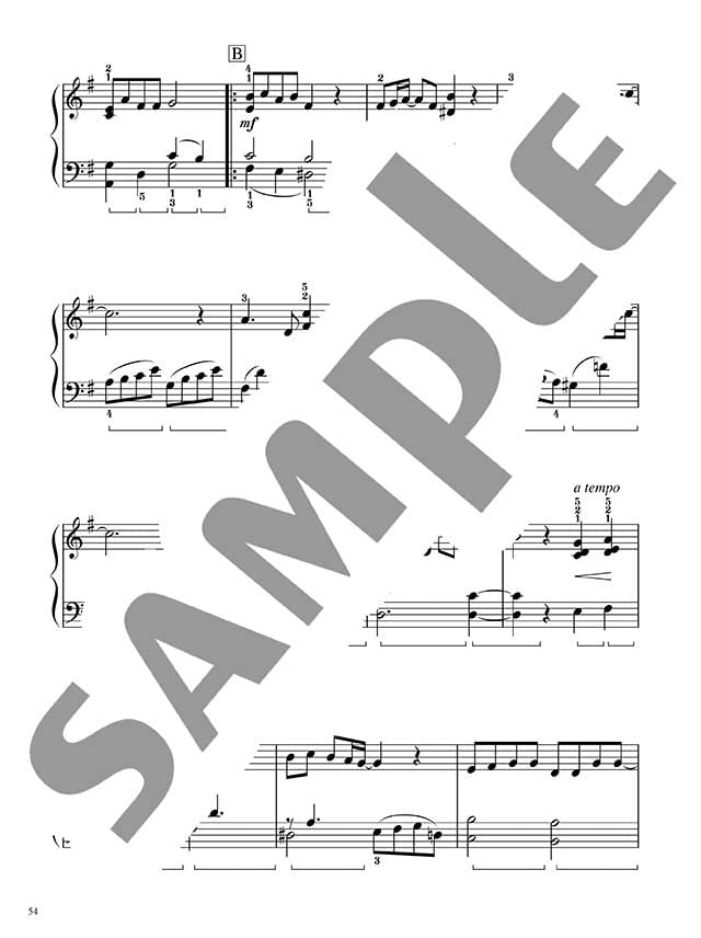 Beeindruckendes Klaviersolo: Standard Repertory 2 für Erwachsene (einfach) Notenbuch