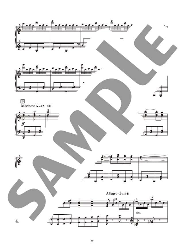 Studio Ghibli in Classical Music Style from Baroque Era to 20th Century Piano Solo - Sheet Music Book