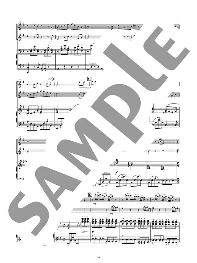 Studio Ghibli Duo Selection: Violin Duet and Piano with CD - Sheet Music Book