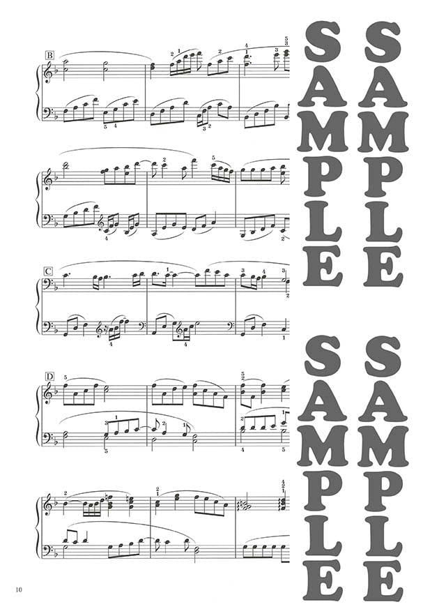 Best Japaninese Songs with Beautiful Piano Sounds in Intermedate Level: Piano Solo - Sheet Music Book