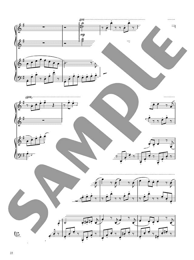 Beeindruckendes Klavierduett: Best of Studio Ghibli (Mittelstufe x Mittelstufe) Notenbuch