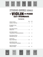 Studio Ghibli Songs für Violine und Klavier (Pre-Intermediate) / Englische Version Notenbuch
