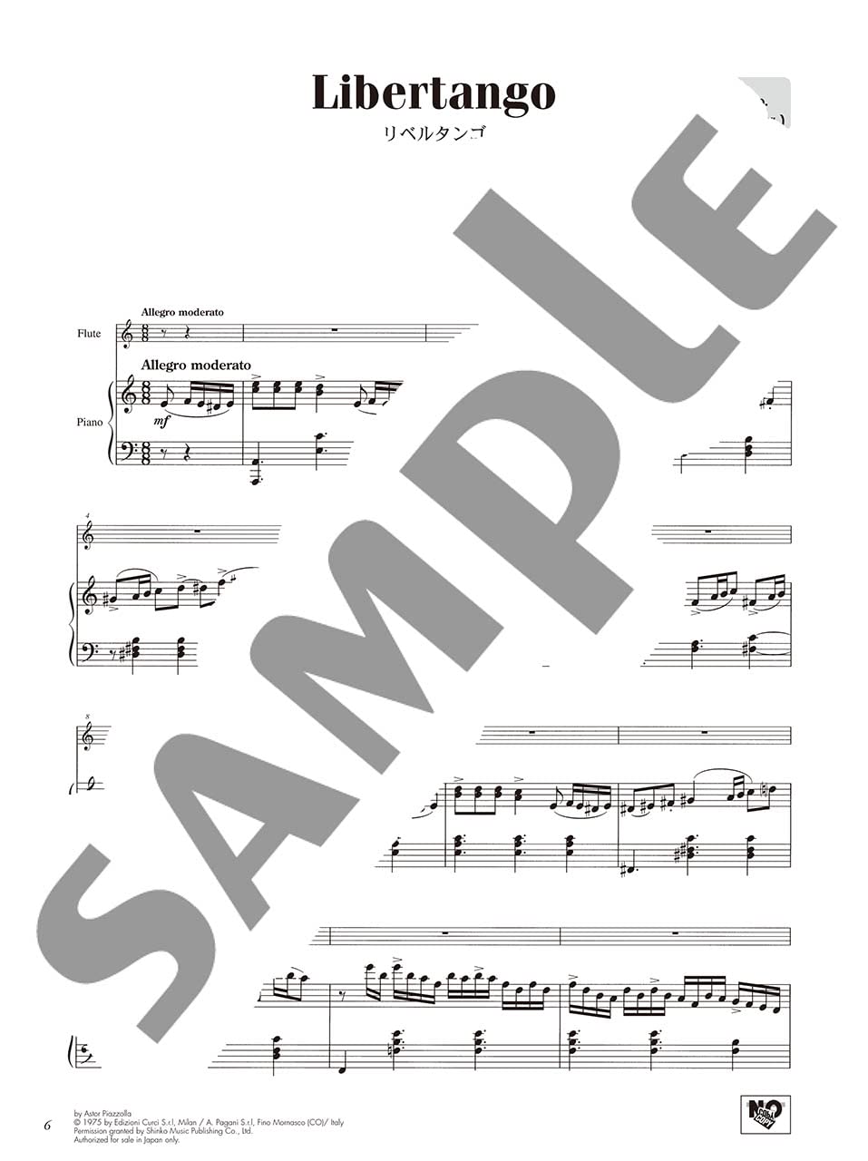 Piazzolla-Konzertrepertoire für Flöte und Klavier (obere Mittelstufe) mit CD (Klavierbegleitung), Notenheft