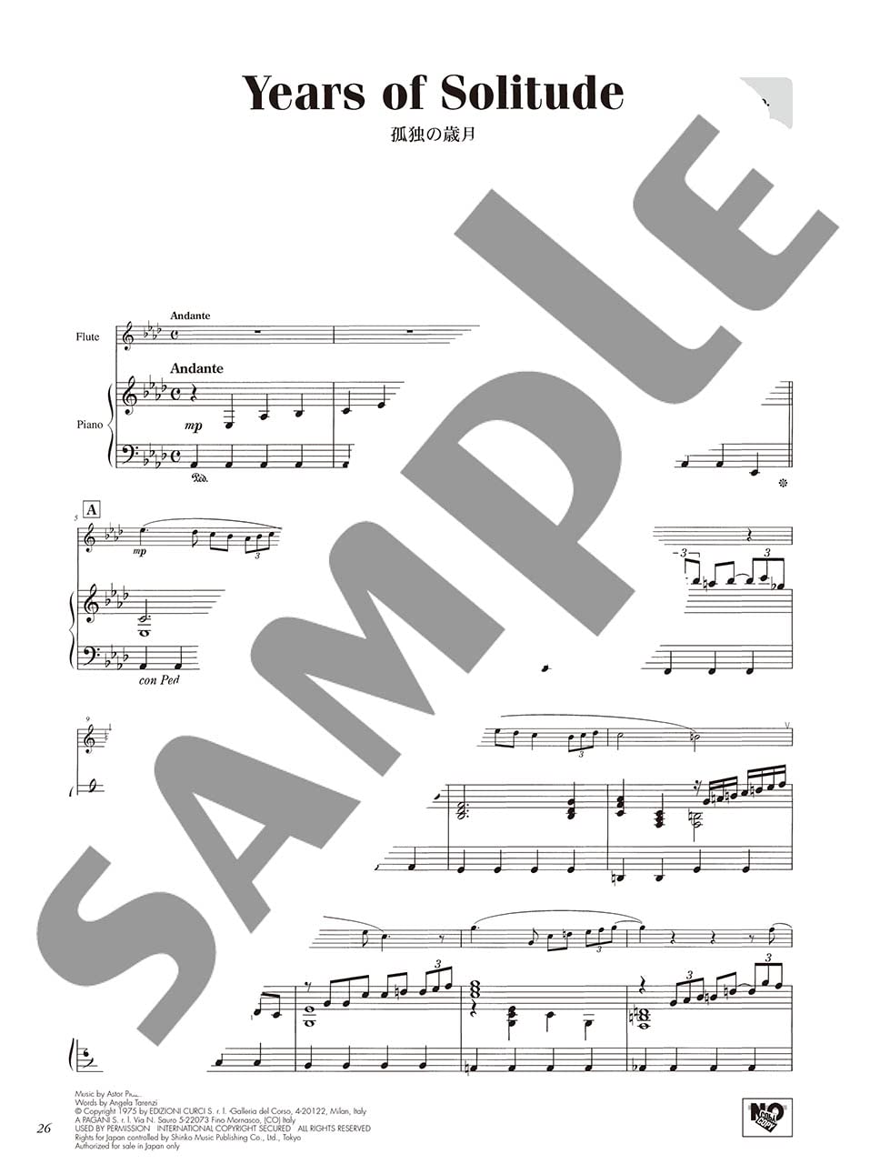 Piazzolla-Konzertrepertoire für Flöte und Klavier (obere Mittelstufe) mit CD (Klavierbegleitung), Notenheft