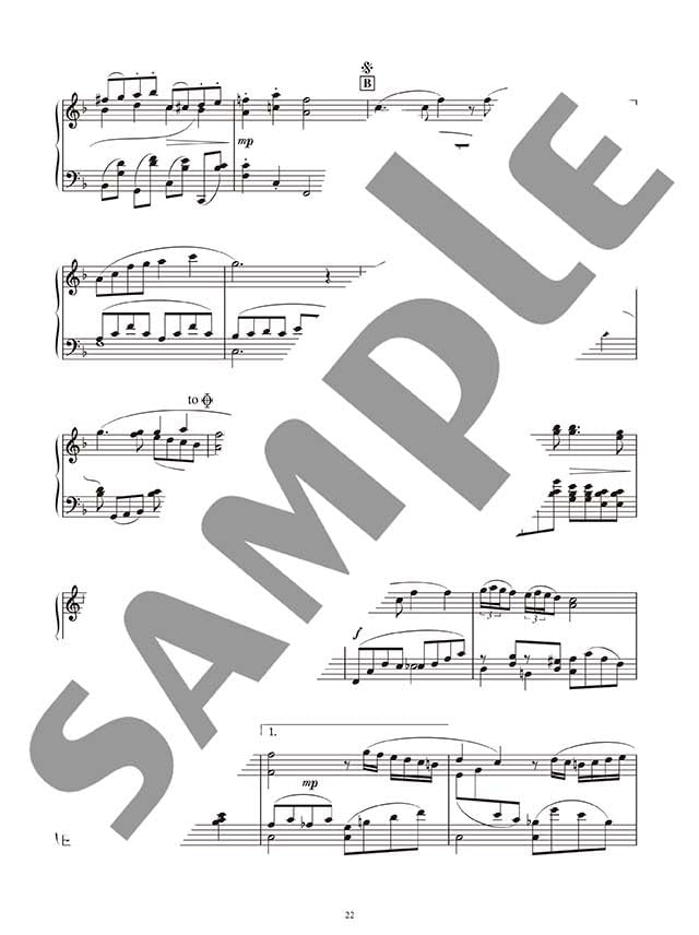 Traditional Japanese Songs in Classical Music Style - from Baroque Era to 20th Century / Piano Solo(Advanced) Sheet Music Book