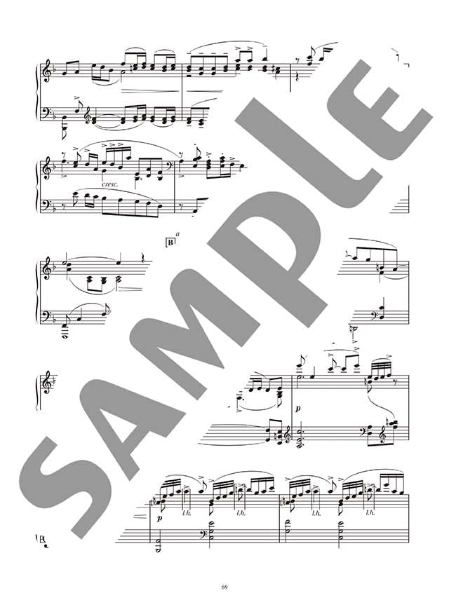 Traditional Japanese Songs in Classical Music Style - from Baroque Era to 20th Century / Piano Solo(Advanced) Sheet Music Book