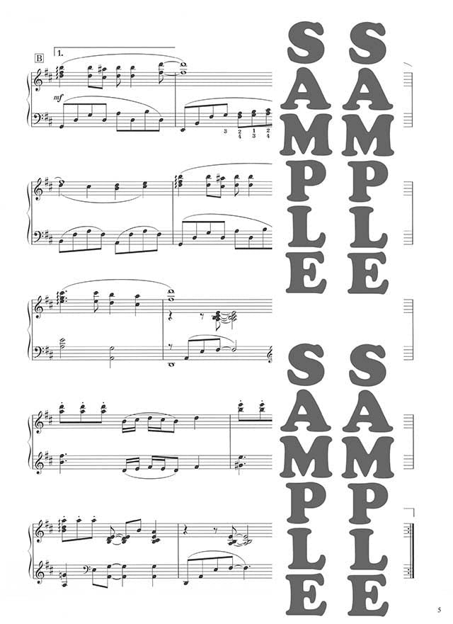 Impressive piano solo: Anime Songs Piano Solo - Sheet Music Book