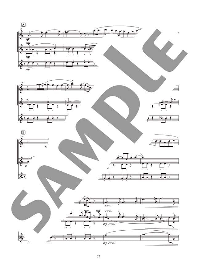 Ensemble de Anime für Saxophon (Mittelstufe) Notenbuch