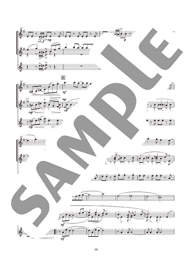 Ensemble de Anime for Saxophone - Sheet Music Book