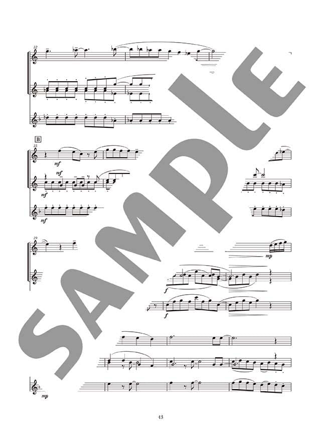 Ensemble de Anime for Saxophone - Sheet Music Book