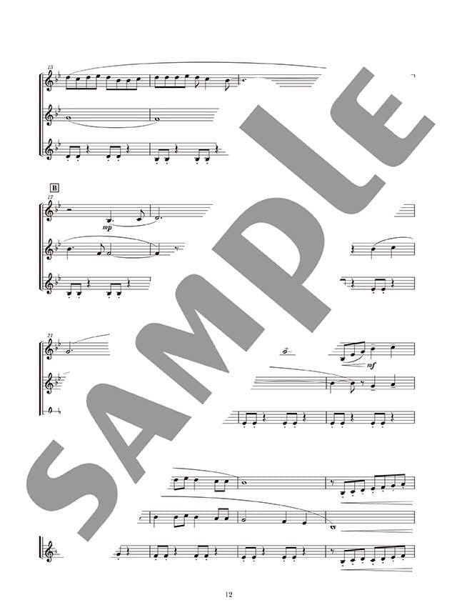 Ensemble de Anime für Horn (Mittelstufe) Notenbuch