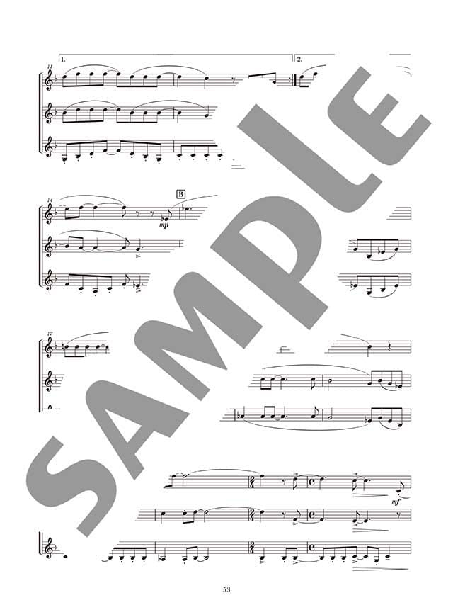 Ensemble de Anime für Horn (Mittelstufe) Notenbuch