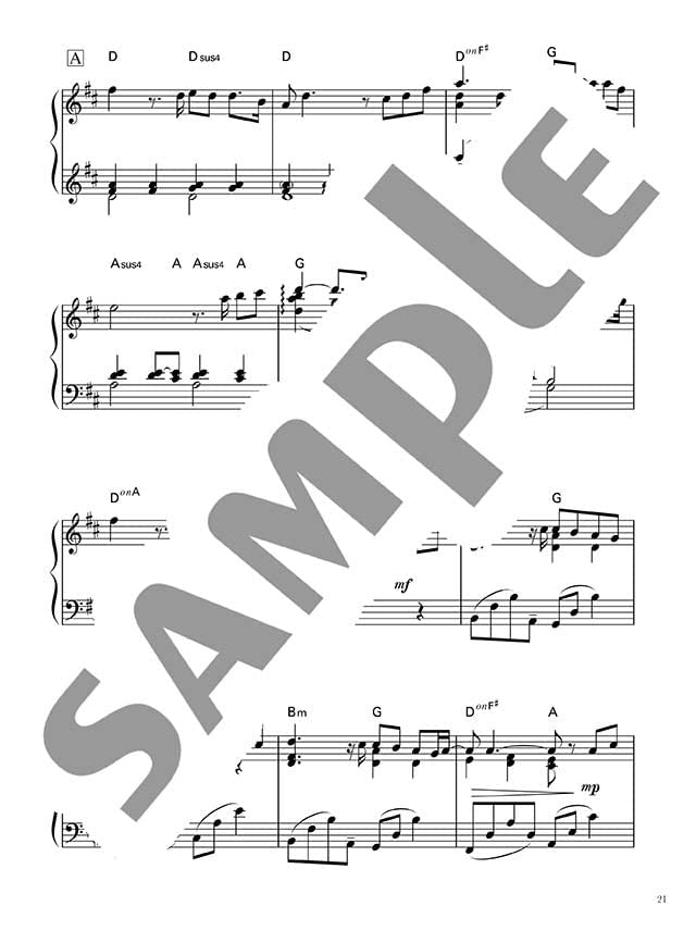 Relax Piano Solo for Grown-ups - Sheet Music Book