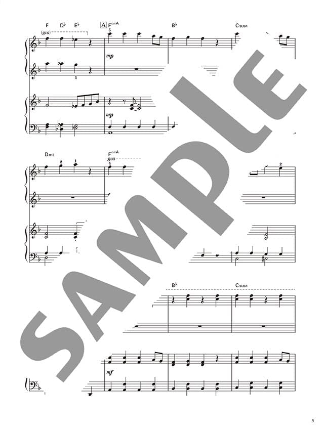 J-POP Collection for Piano Duet - Sheet Music Book