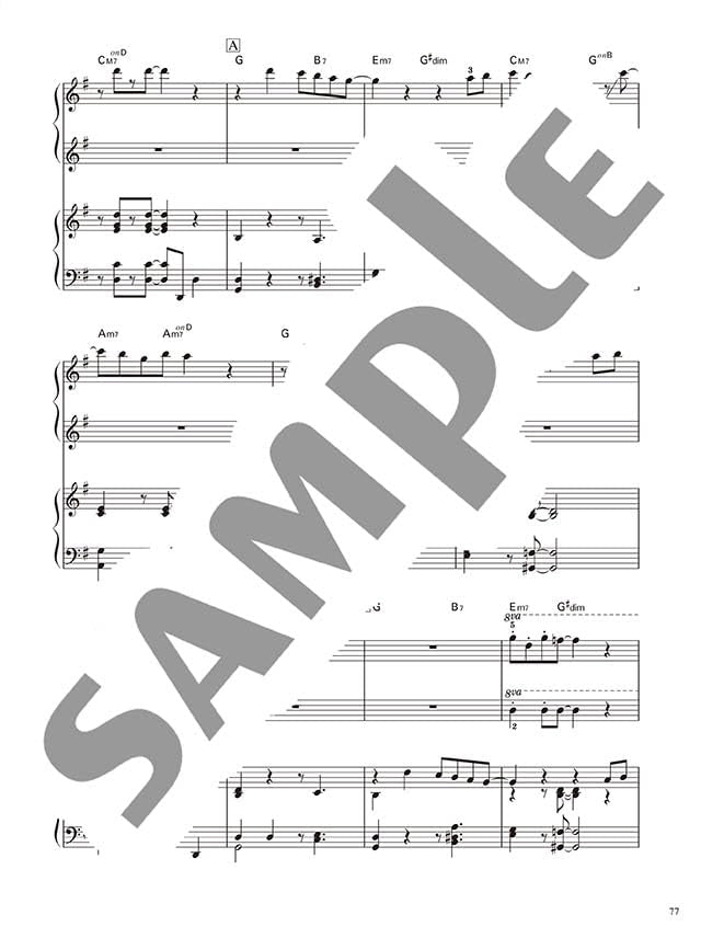 J-POP Collection for Piano Duet - Sheet Music Book
