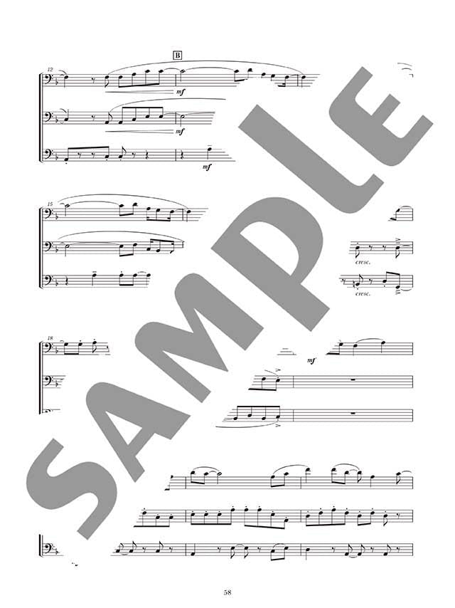Ensemble de Anime für Euphonium und Tuba (Mittelstufe) Notenbuch