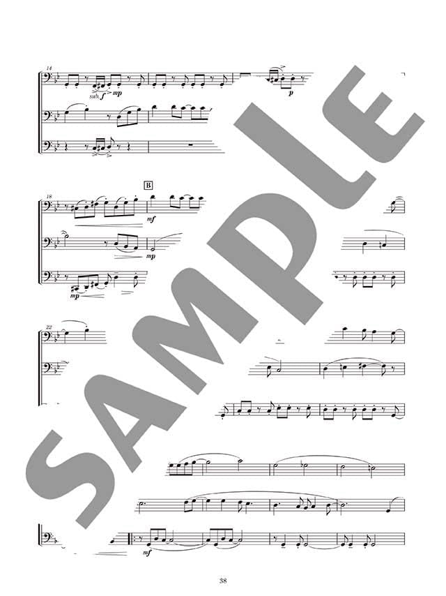 Ensemble de Anime für Posaune (Mittelstufe) Notenbuch