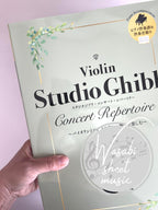 Studio Ghibli Concert Repertoire for Violin and Piano (Includes Piano Accompaniment on YouTube) - Sheet Music Book
