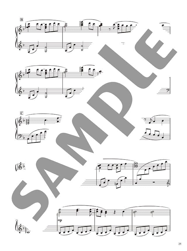 Japanese Choral Music for Memories - Beautiful Piano Soundsfor Piano Solo - Sheet Music Book