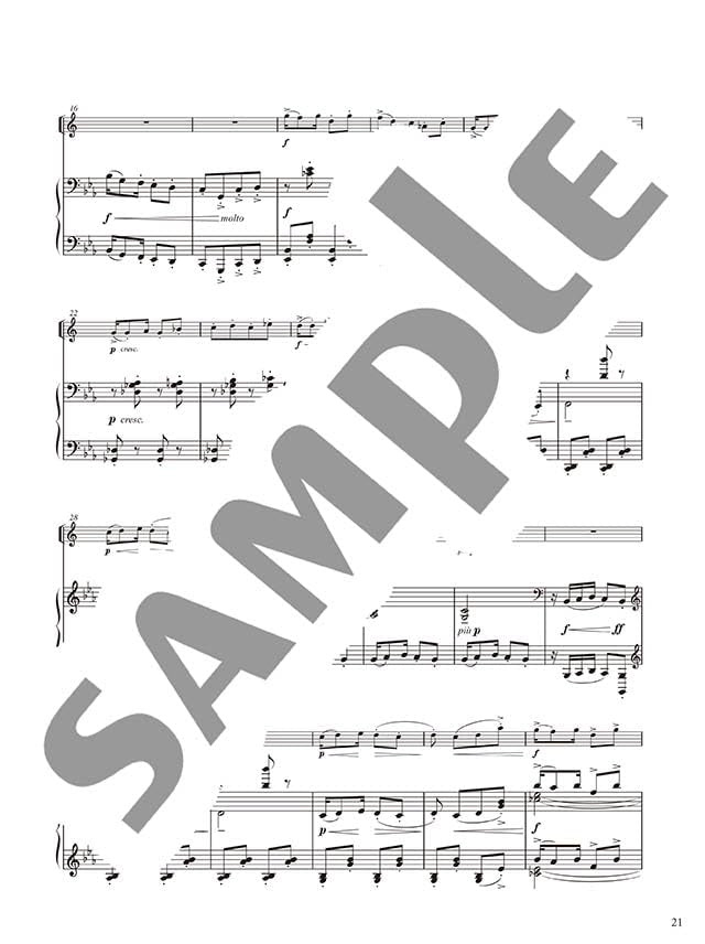 Concert Repertoire for Alto Saxophone and Piano - Debussy / Ravel - Reference Performance Video Included - Sheet Music Book