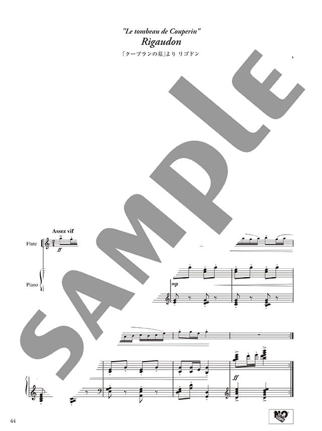 Concert Repertoire for Flute and Piano - Debussy / Ravel - Reference Performance Video Included - Sheet Music Book