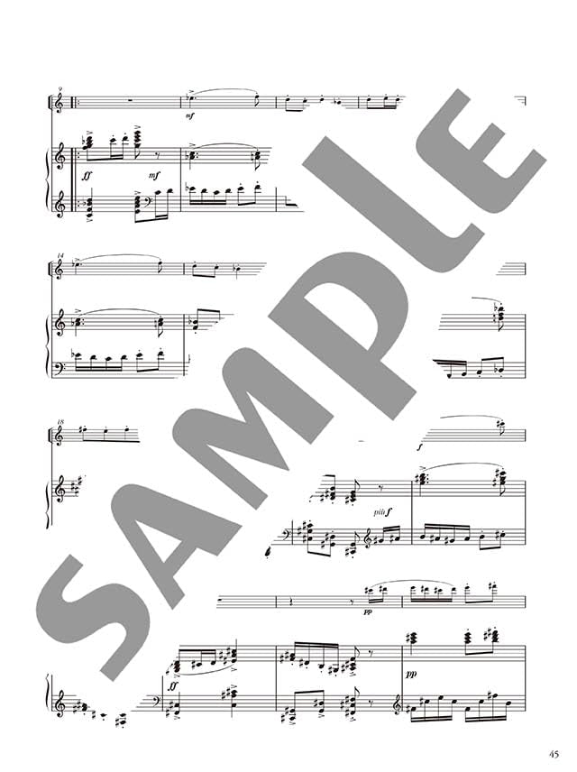 Concert Repertoire for Flute and Piano - Debussy / Ravel - Reference Performance Video Included - Sheet Music Book