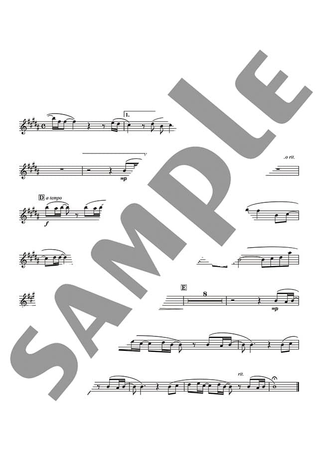 Ghibli Hit Melodies Library for Flute and Piano - Song of Time (from Tales from Earthsea) - Sheet Music Book
