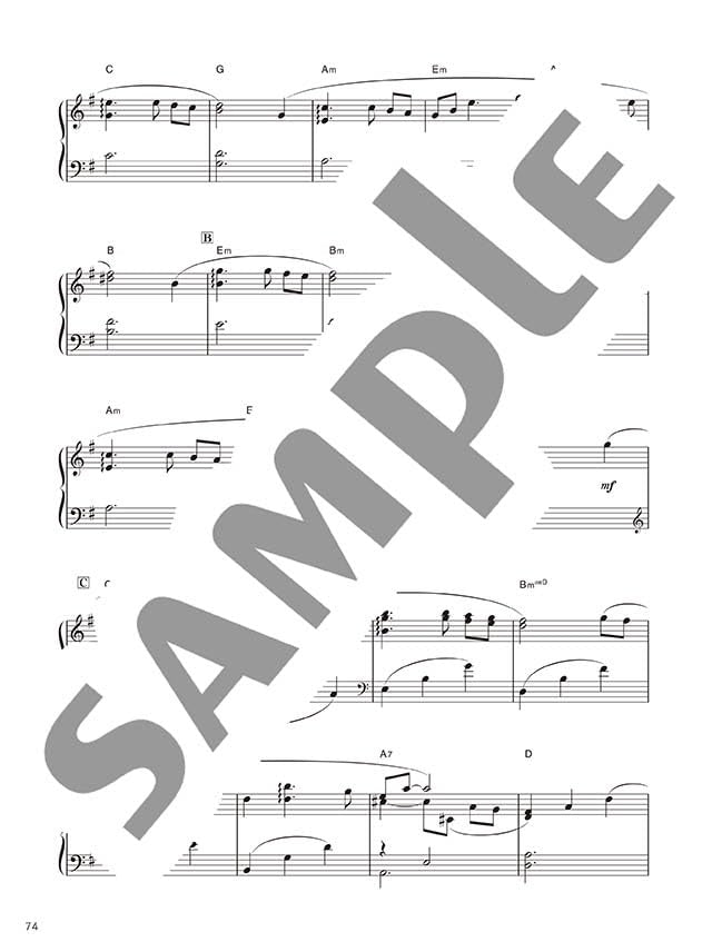 Studio Ghibli "Ghibli o Utau" Piano Solo - Sheet Music Book