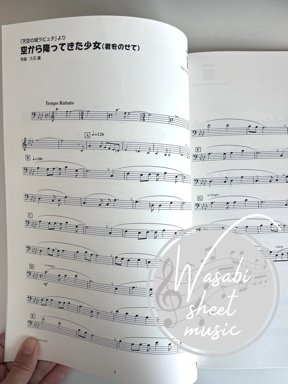 Studio Ghibli-Sammlung für Euphonium-Solo (Demo-Performance-Tracks auf YouTube) (Pre-Intermediate) Notenbuch