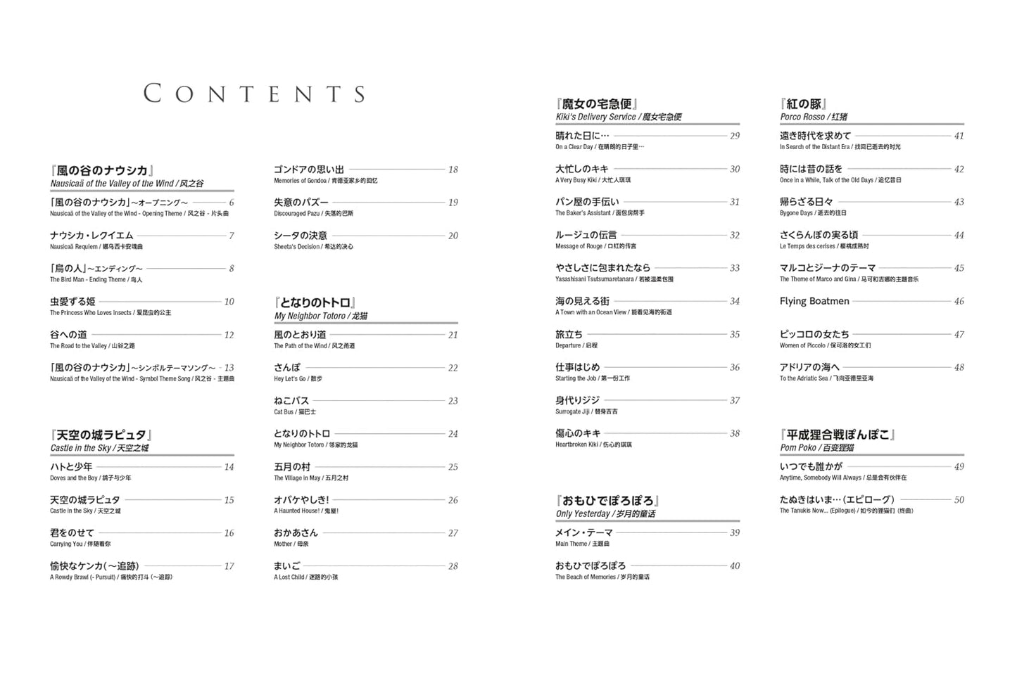 Tips for Joyful Playing "77 Studio Ghibli Melodies" with Electones and Keyboards(Japanese-English-Chinese Edition) Sheet Music Book