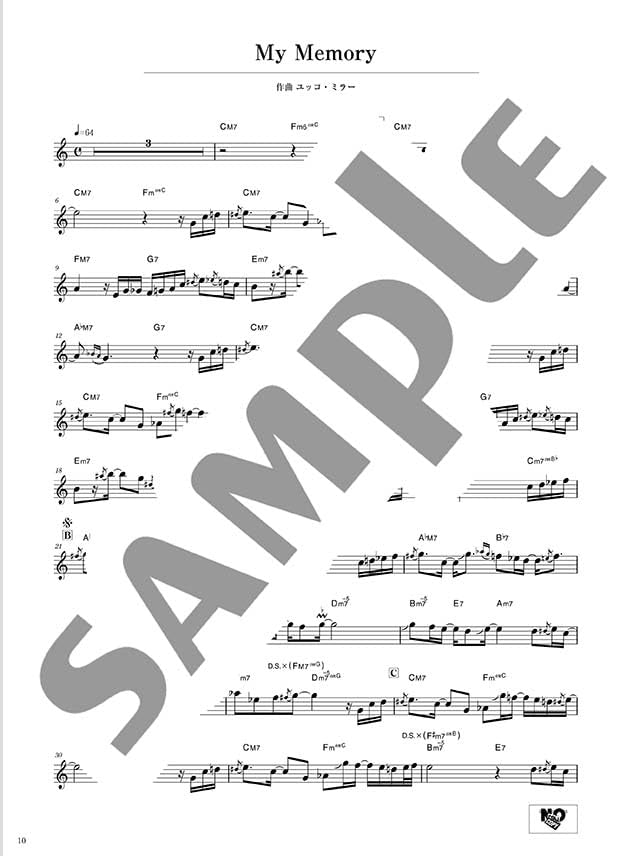 Yucco Miller Songs: Alto Saxophone Solo (Backing track CD & QR-code for Audio Included) - Sheet Music Book
