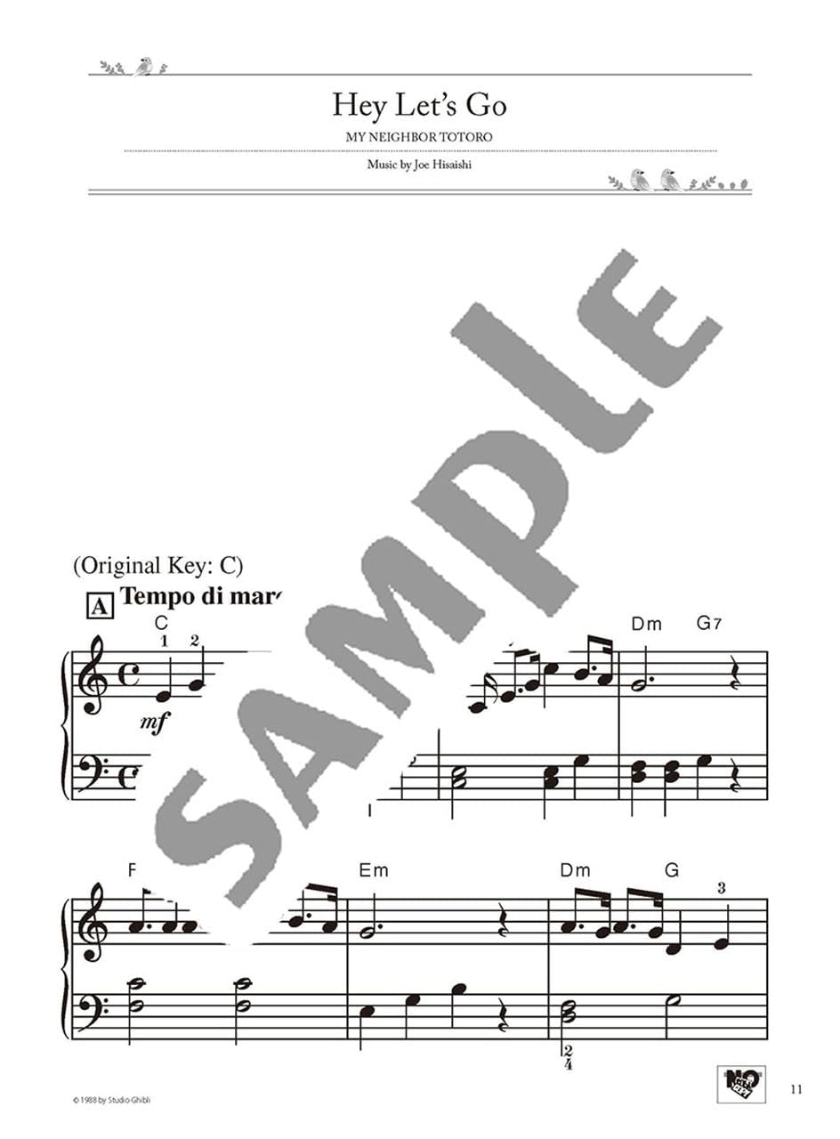 Studio Ghibli Best Hit 10 Klaviersolo (Anfänger) Notenbuch/Englische Version