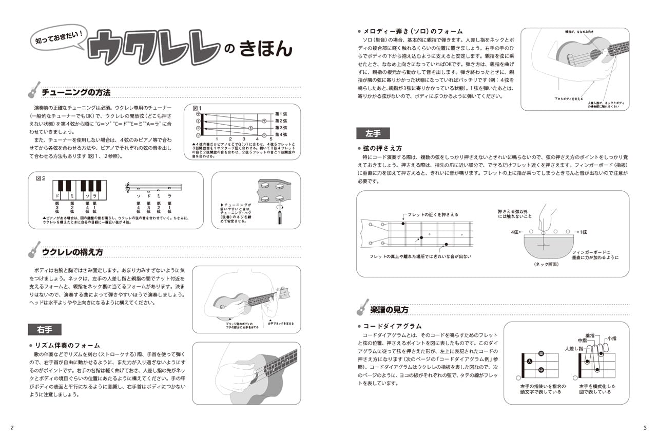 Super Beginner! Easy & Clear Ukulele - 50 New Standard Songs - Ukulele and Vocal / Ukulele Solo (Beginner) - Sheet Music Book