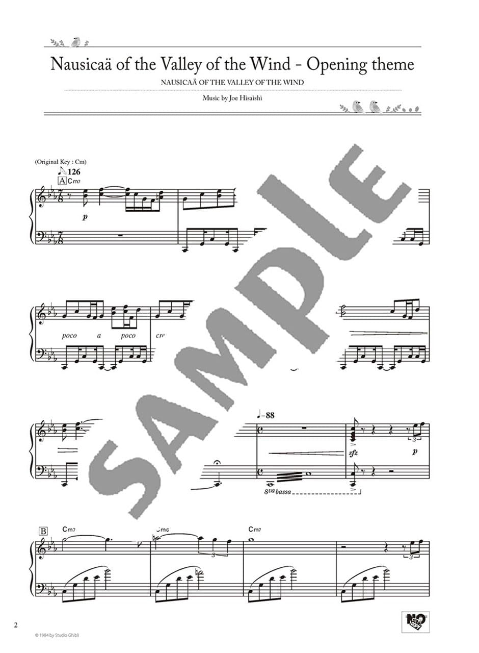 Studio Ghibli Best Hit 10 Piano Solo (Fortgeschritten) / Englische Version