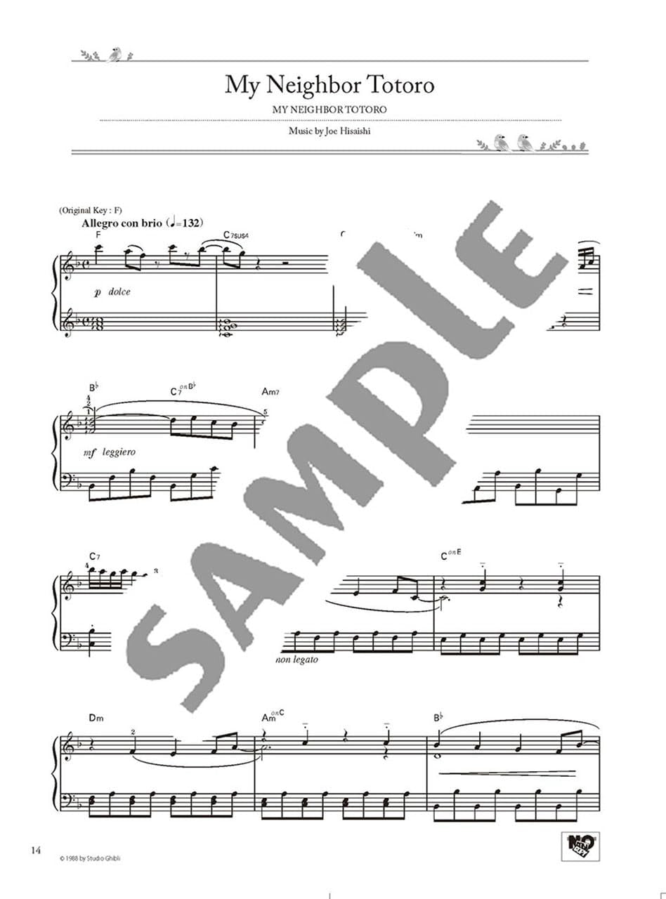 Studio Ghibli Best Hit 10 Piano Solo (Fortgeschritten) / Englische Version