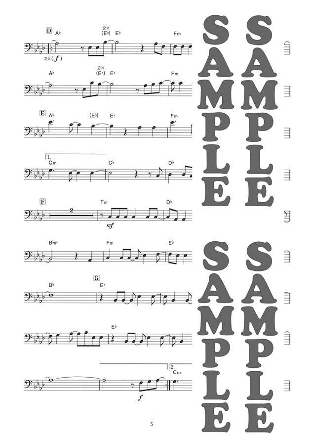 Popular Movie Songs for Trombone Solo w/CD Sheet Music Book