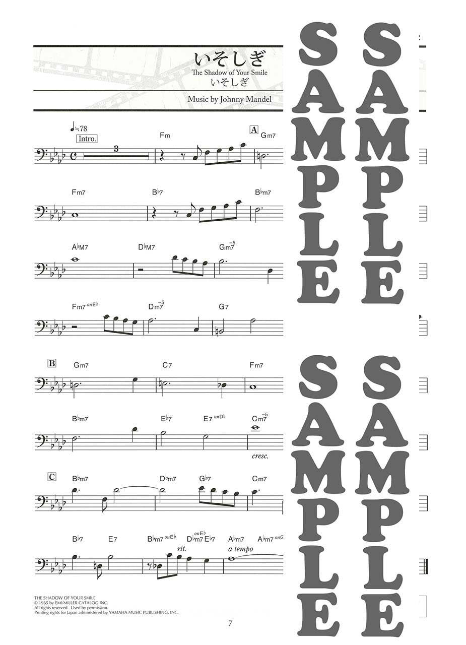 Popular Movie Songs for Trombone Solo w/CD Sheet Music Book