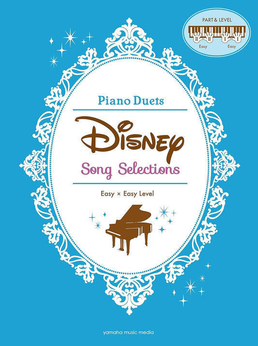 Disney Song Selections for Piano Duet(Easy) Sheet Music Book/English Version