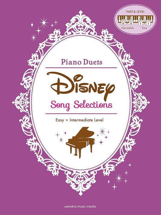Disney Song Selections for Piano Duet(Easy x Intermediate) /English Version