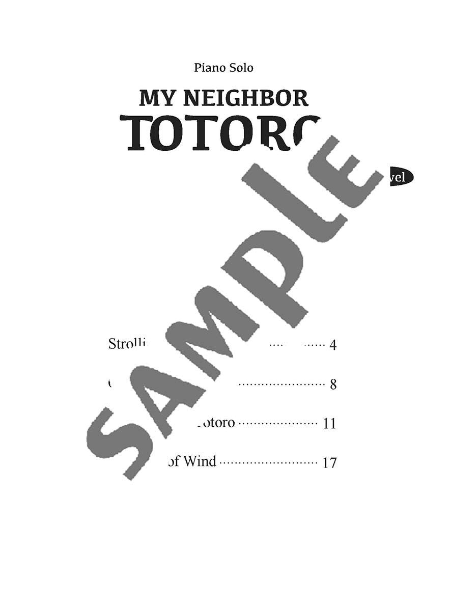 Mein Nachbar Totoro (Studio Ghibli) Klaviersolo (Mittelstufe)/Englische Version