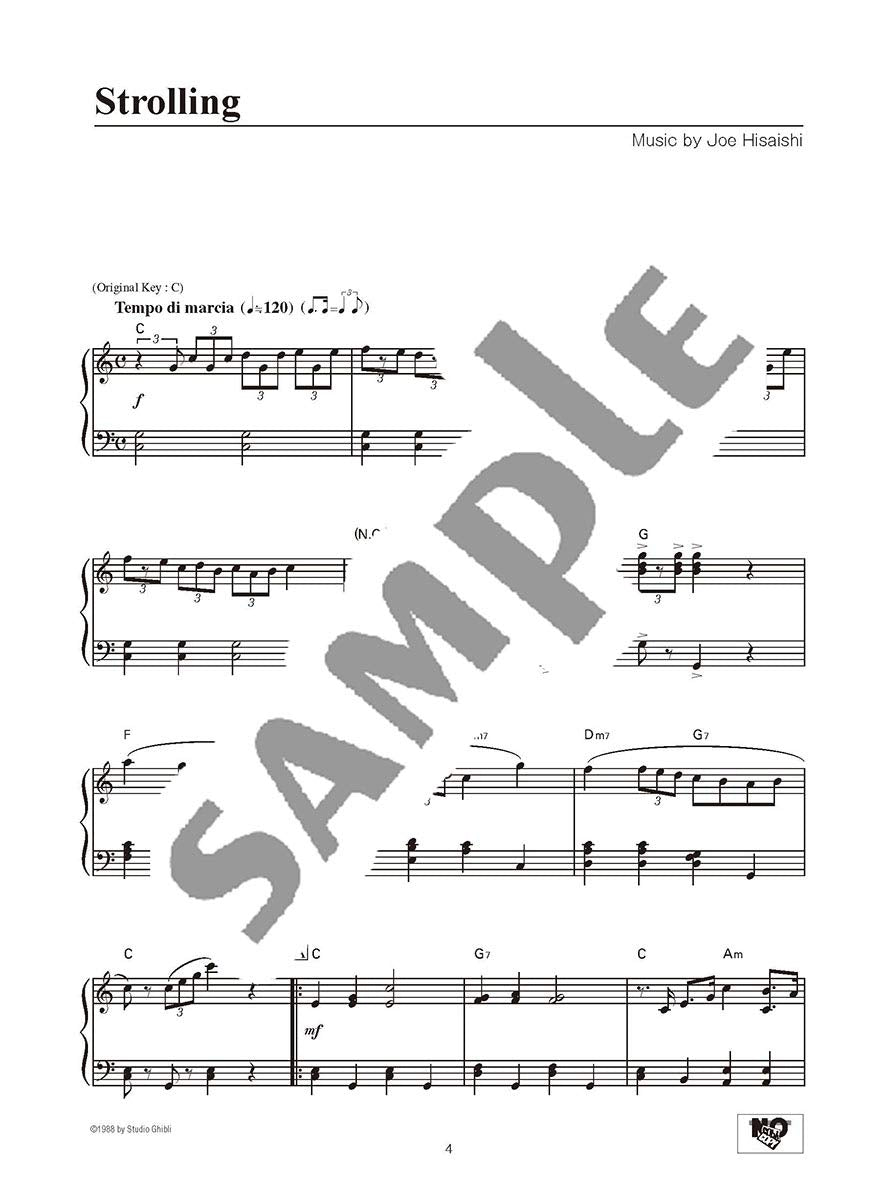 My Neighbor Totoro(Studio Ghibli) Piano Solo(Intermediate)/English Version