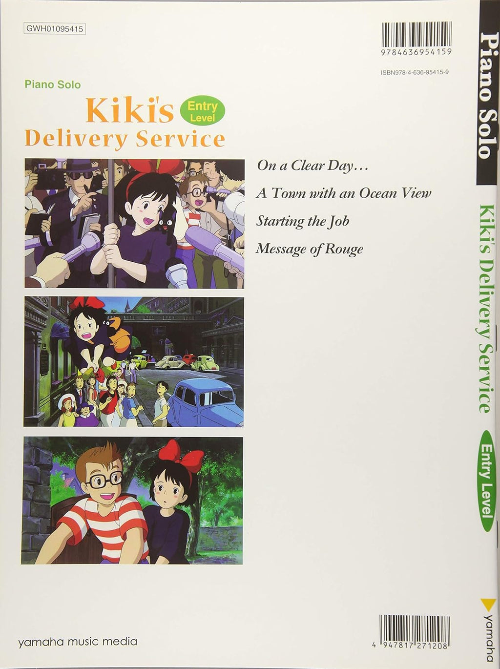 Kikis kleiner Lieferservice (Studio Ghibli) Klaviersolo (Anfänger) Notenbuch / Englische Version
