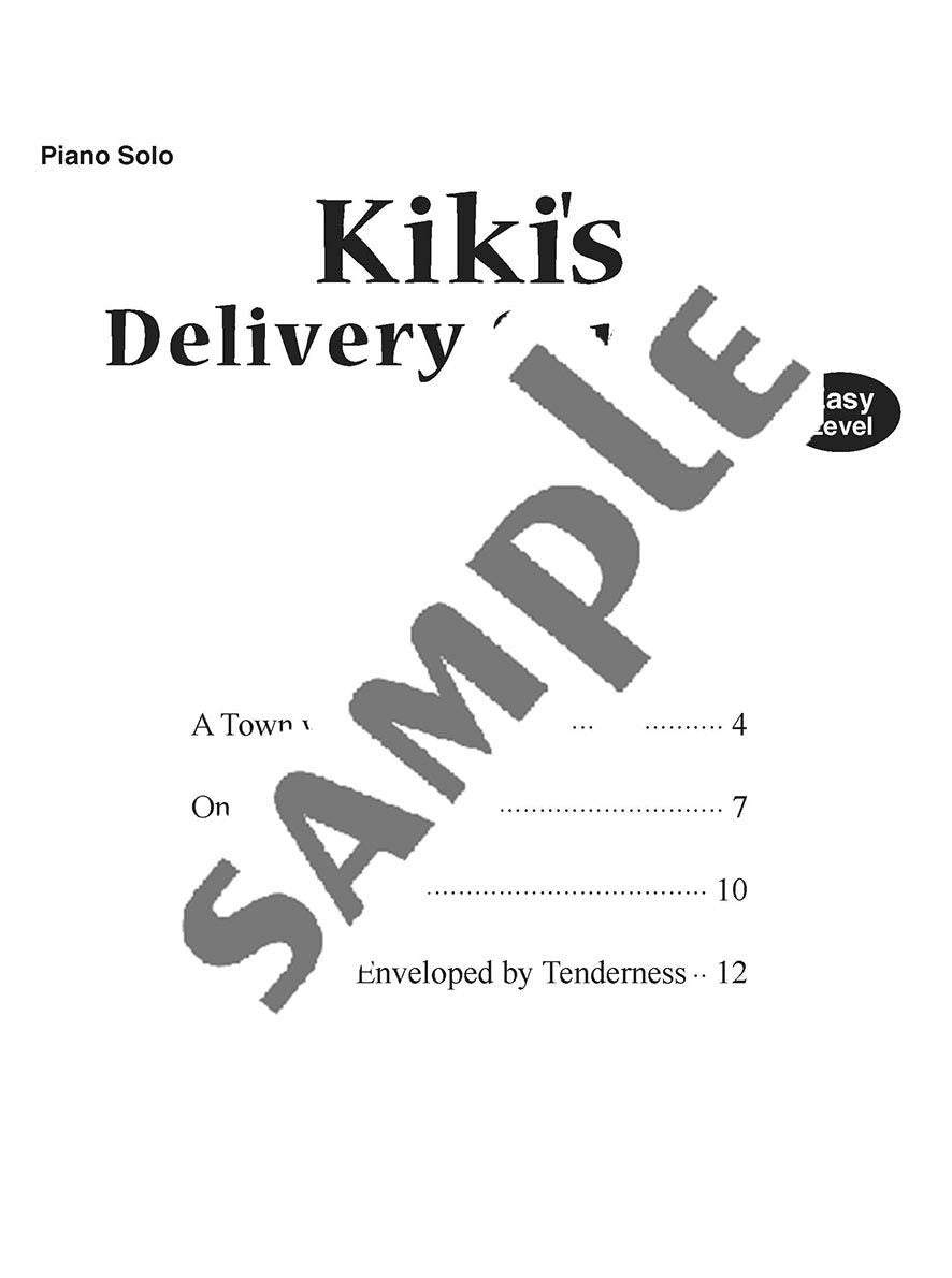 Kiki's Delivery Service(Studio Ghibli) Piano Solo - Sheet Music Book/English Version