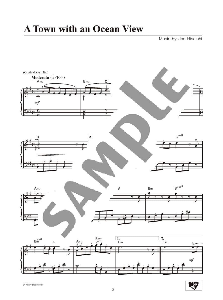 Kiki's Delivery Service (Studio Ghibli) Piano Solo (Mittel)/Englische Version