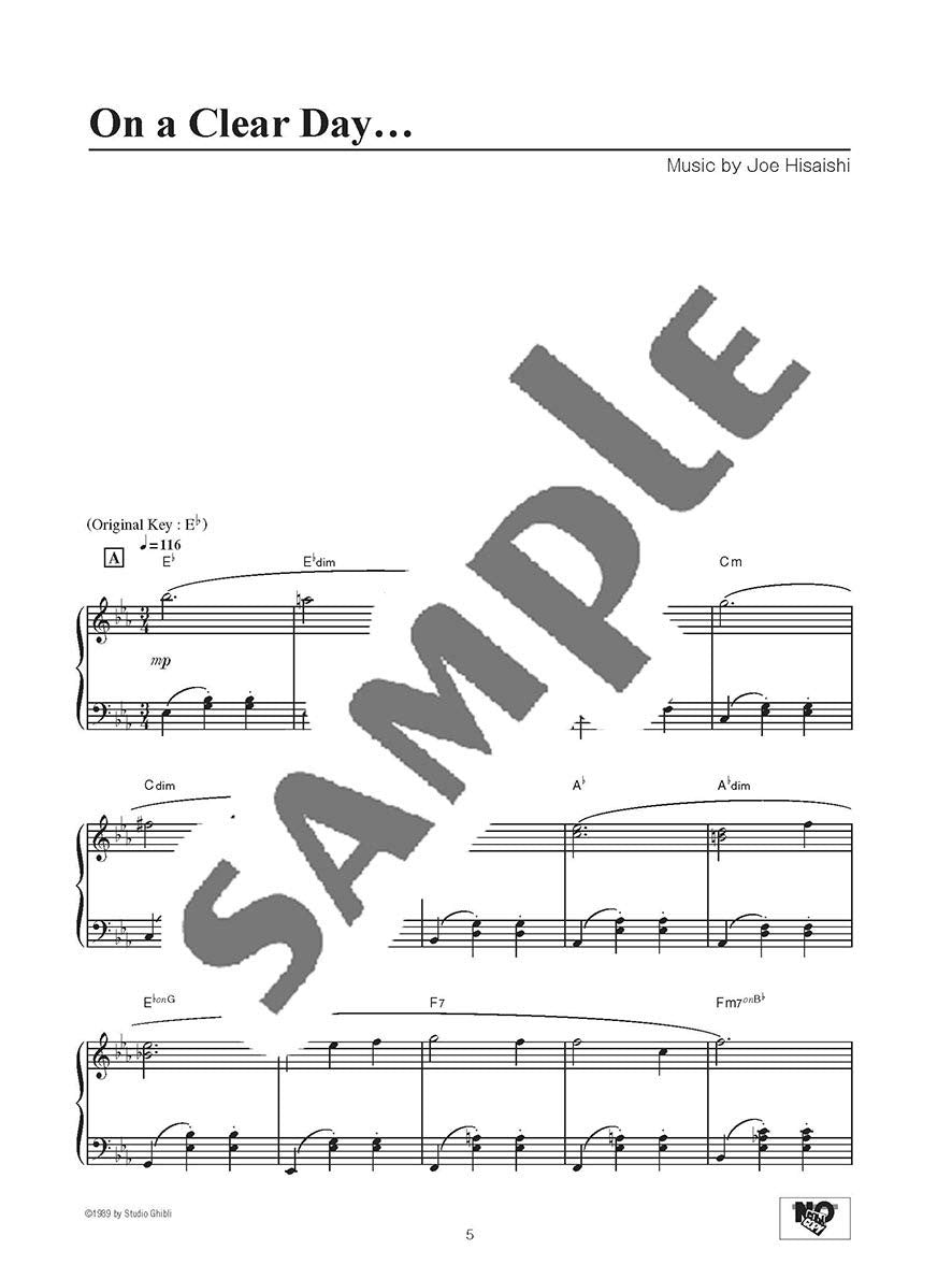 Kiki's Delivery Service (Studio Ghibli) Piano Solo (Mittel)/Englische Version