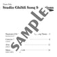 Studio Ghibli Song Piano Solo Selections (Mittelstufe)/Englische Version