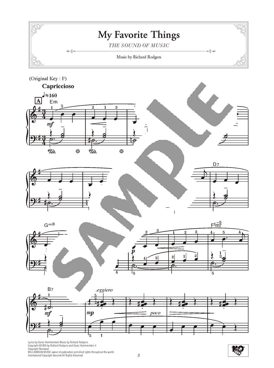 Kino- und Musical-Klaviersolo (Vorstufe)/Englische Version