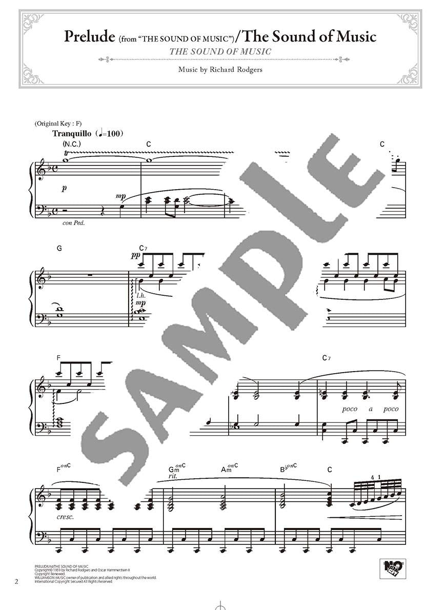 Cinema & Musical Piano Solo/English Version